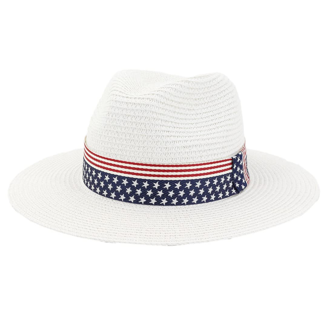 60Cm British Style Summer Straw Panama Hat for Women - Casual Holiday Jazz Beach Sun Hat with Wide Brim for UV Protection | Perfect for Beach Outings, Garden Parties & Vacation Travel