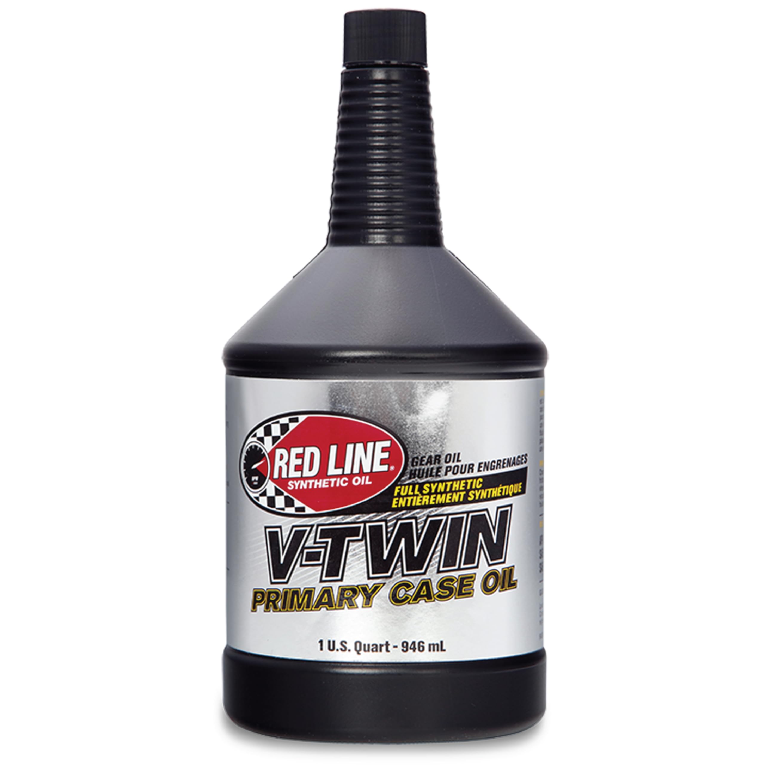 Red Line 42904 V-Twin Primary Case Oil - 1 Quart (12 Pack) - High Performance Synthetic Oil for Harley-Davidson, UTVs, ATVs & Sportbikes - Ideal for Engine Protection & Smooth Shifting in Extreme Conditions