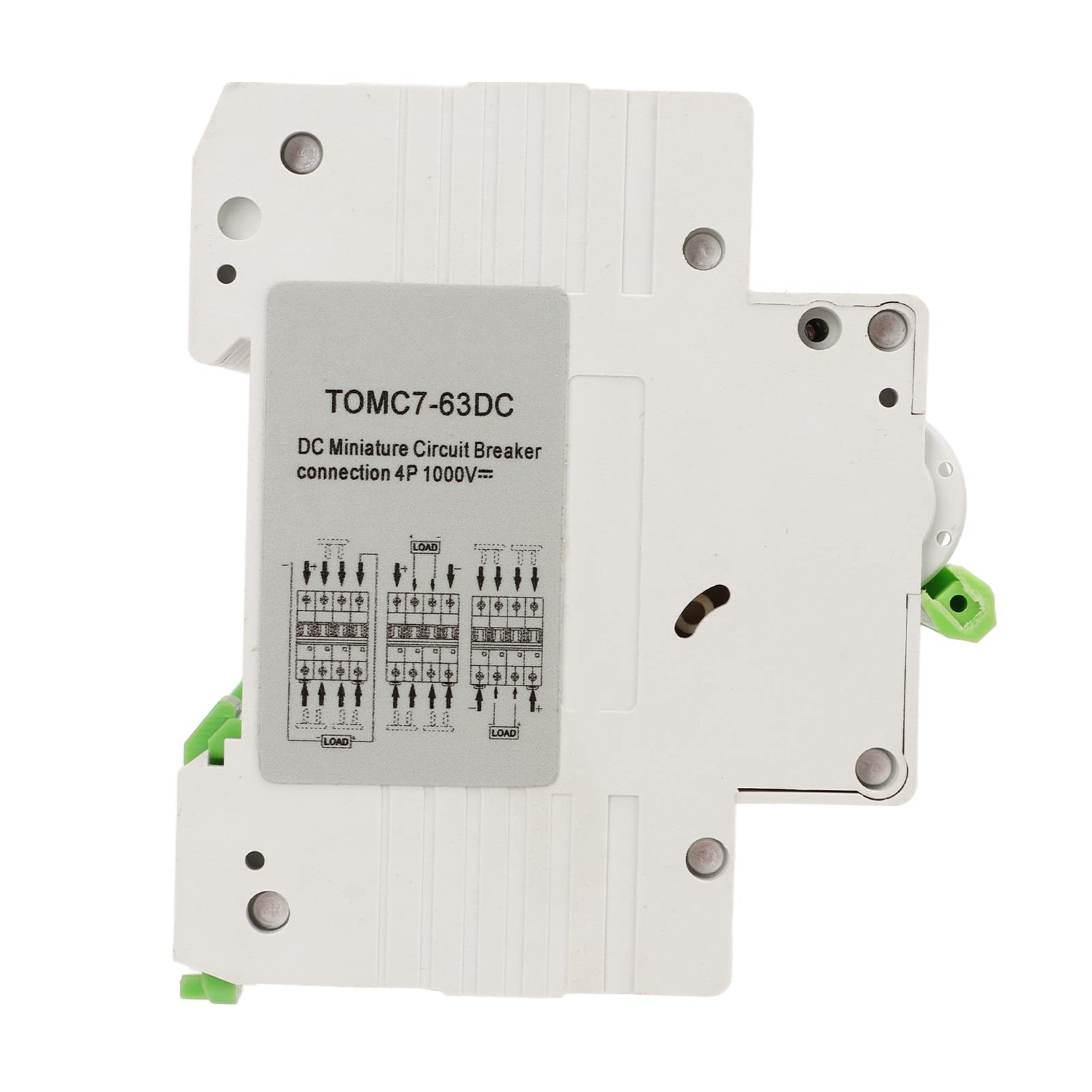 EXCLUZO 1000V 16A DC Solar Circuit Breaker - High Power Reliable Protection for Solar Panel Systems | Ideal for Off-Grid Solar, RV & Marine Power Systems