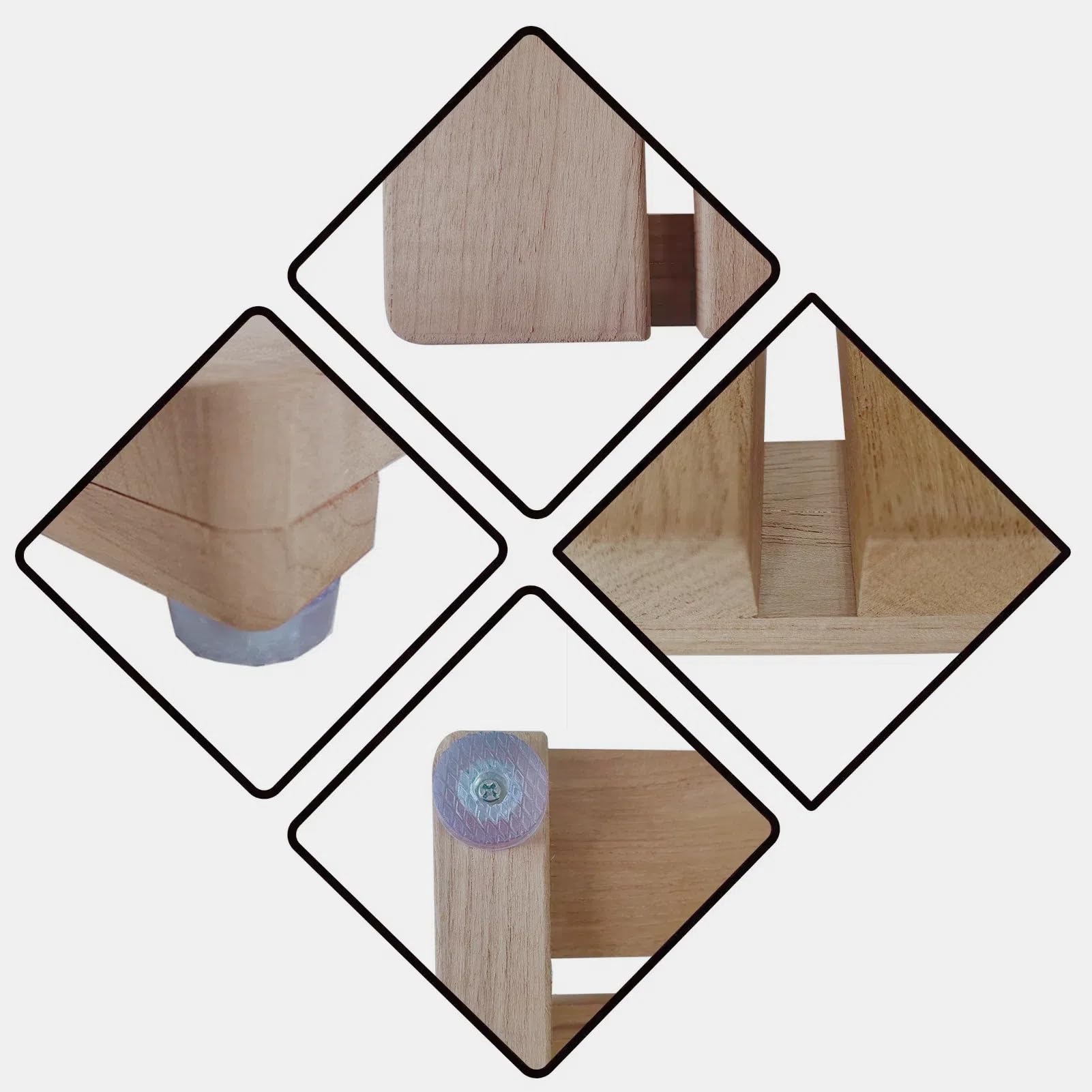 Premium Teak Wood Shower Mat - 20.7