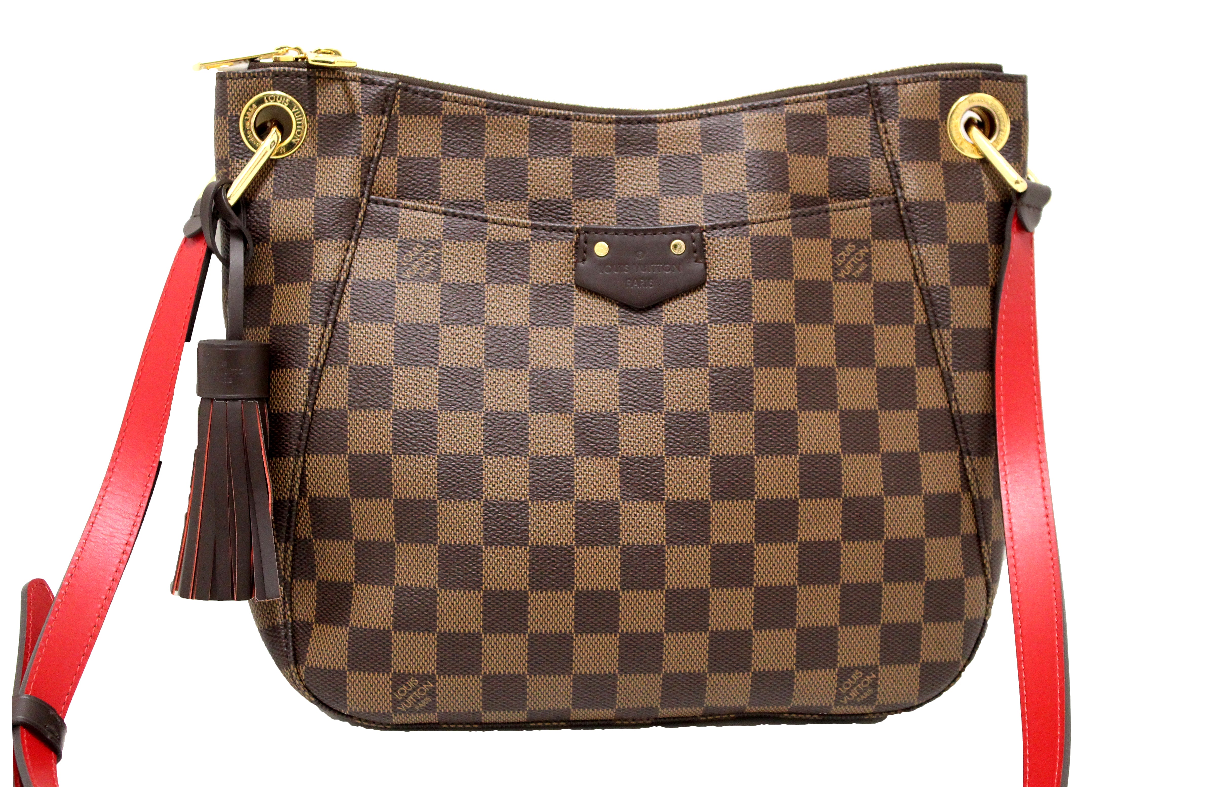 Authentic Louis Vuitton Damier Ebene South Bank Besace Messenger Bag - Stylish Crossbody Bag for Women, Perfect for Work, Travel & Everyday Use