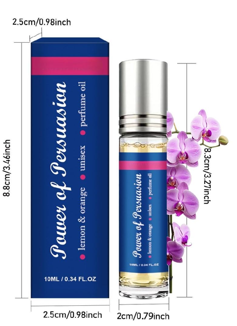 Best Pheromone Perfume for Attraction - 0.34oz Roll-On for Men & Women - Long-Lasting Scent - Travel Size - Perfect for Dates, Clubs & Romantic Encounters