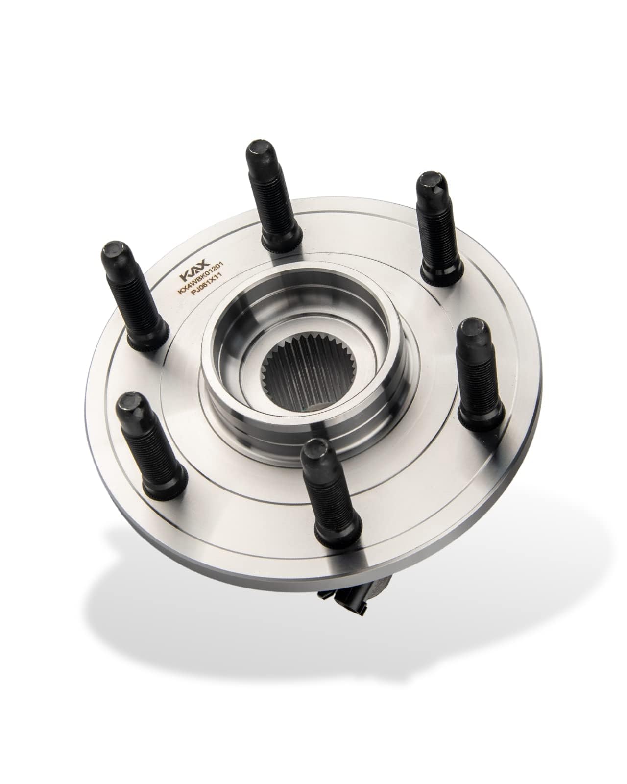 KAX 515096 Front Wheel Bearing and Hub Assembly - Compatible with 2007-2013 Chevy Tahoe, 2008-2013 Chevy Silverado 1500, 2007-2013 GMC Sierra 1500 (6 Lug w/ABS) - Durable Replacement for Smooth & Safe Driving
