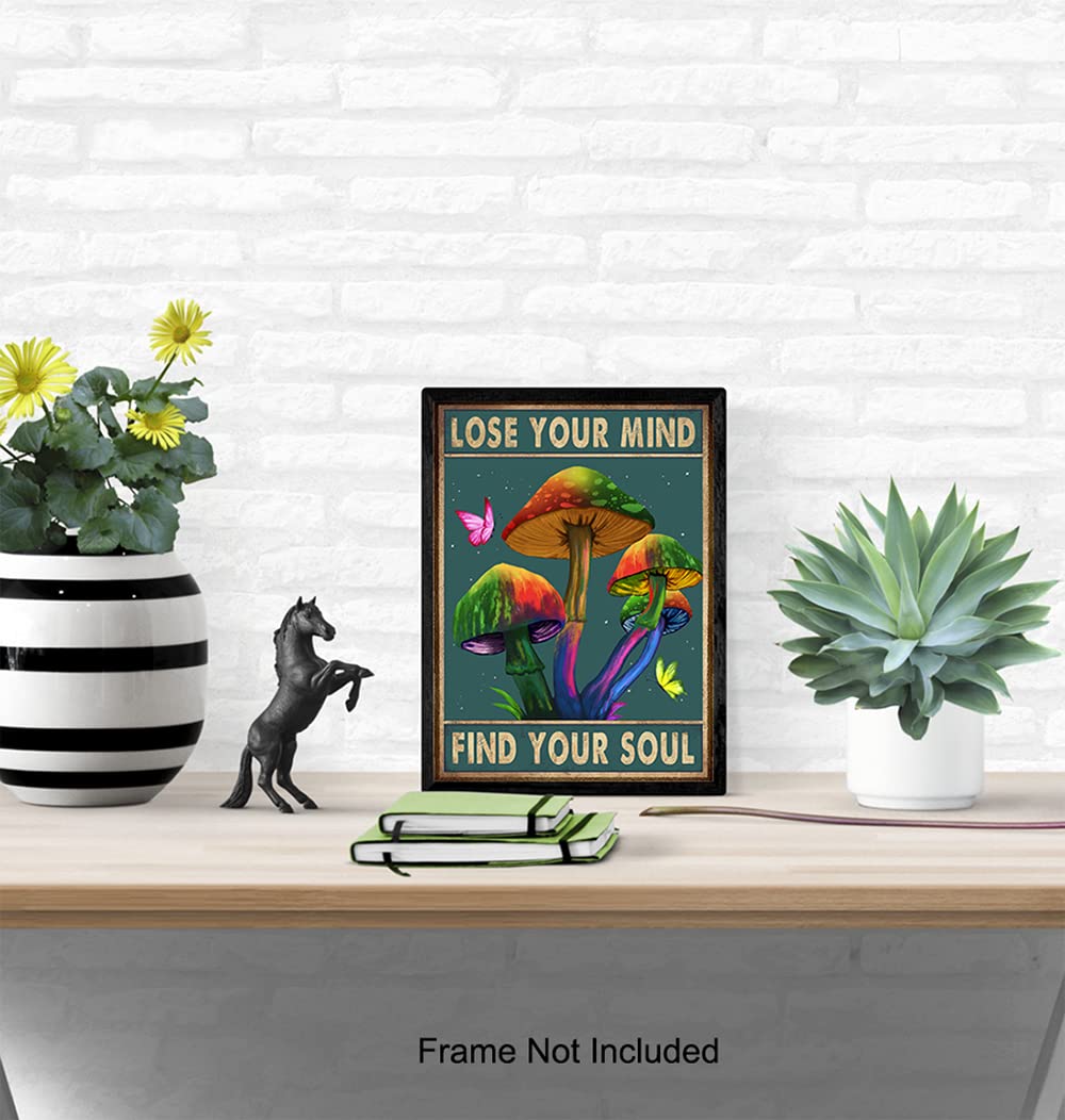 Psychedelic Soul Poster - Trippy Wall Art for Bohemian Room Decor