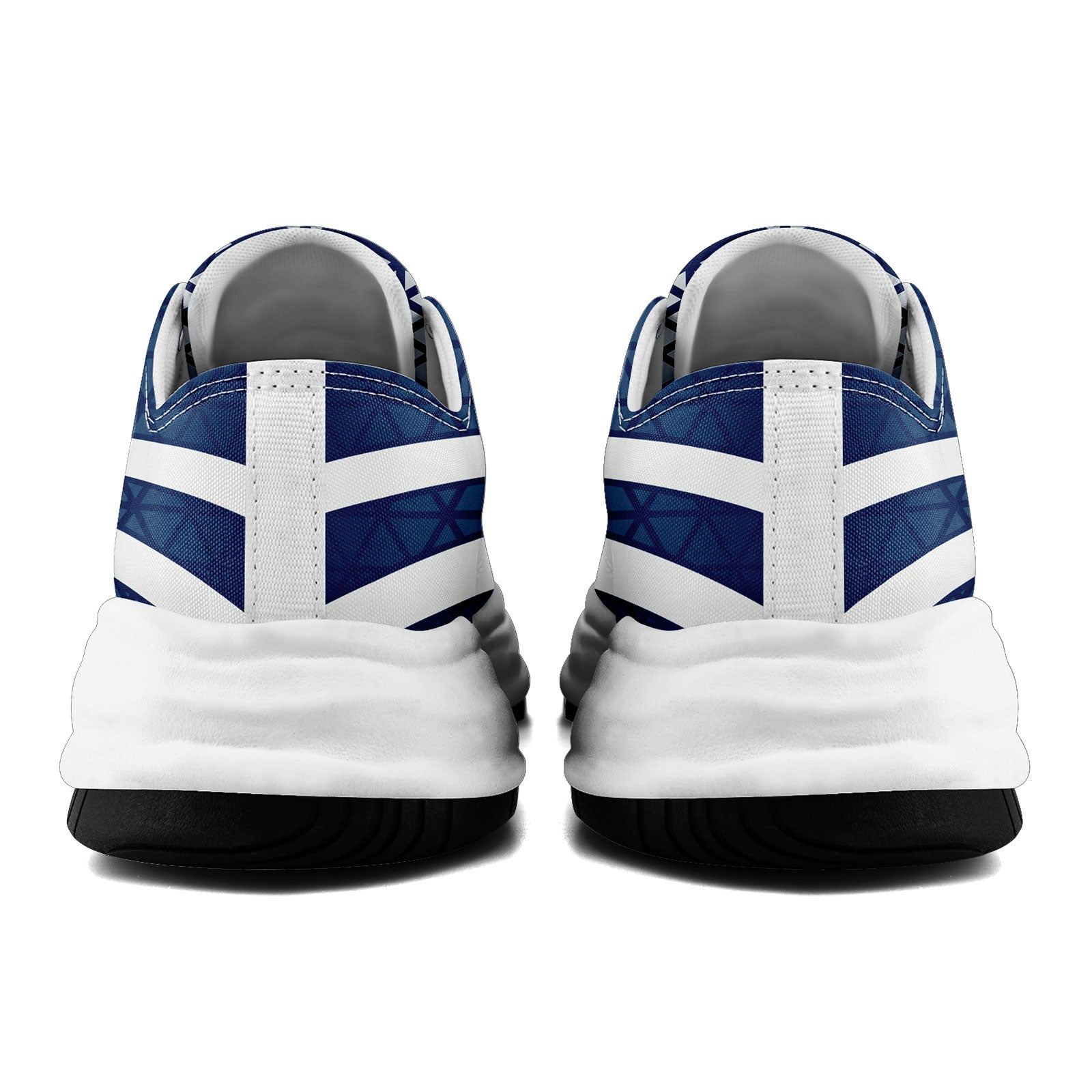 Custom Blue & White Indiana Shoes - Personalized Sneakers for Men & Women (Style FN038 D023003, Size 14) - Perfect for Sports, Casual Wear & Gift Giving