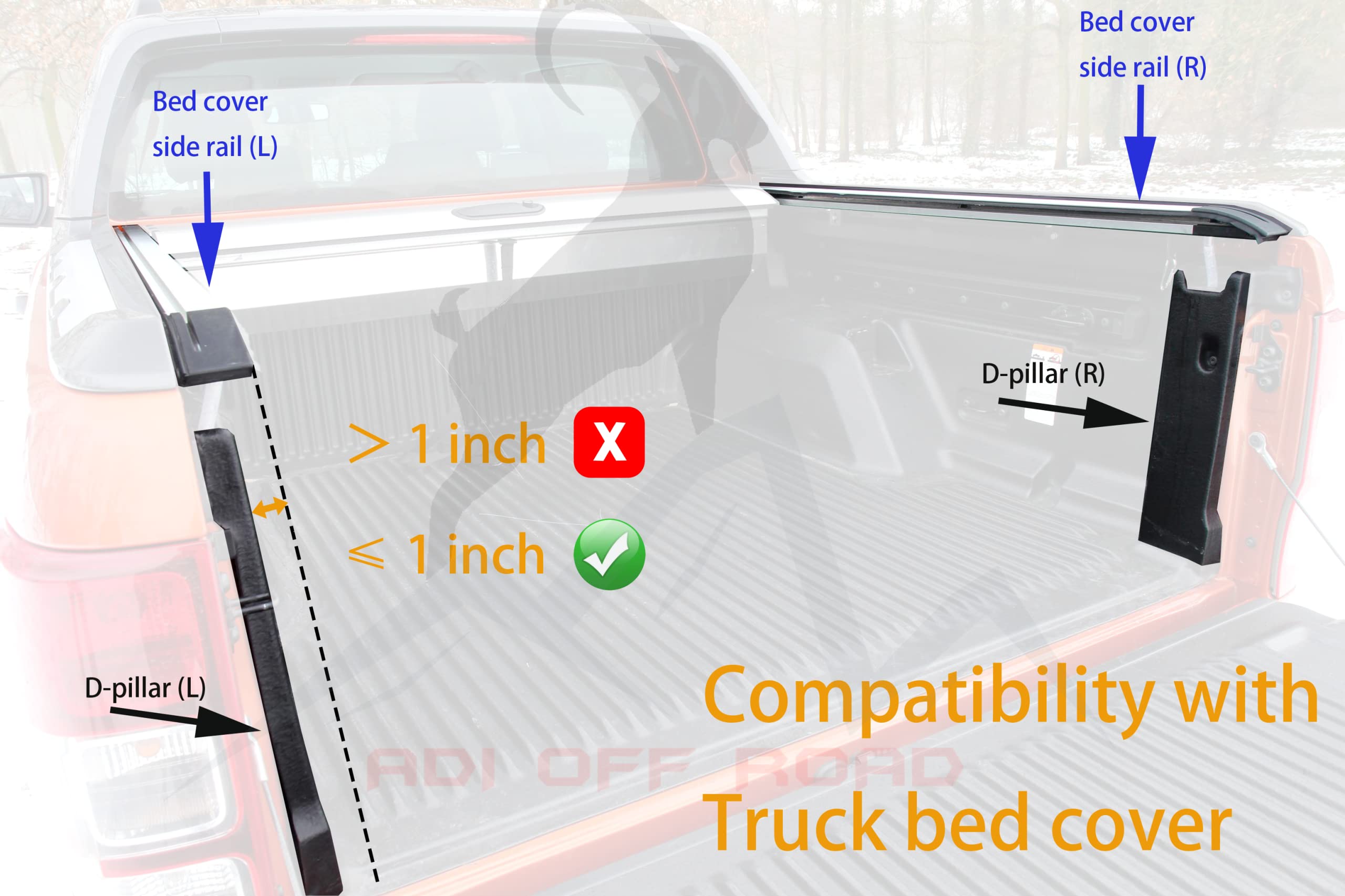 Universal Truck Bed Extender for Ram, Ford, Silverado, Sierra, Tundra & Titan Pickups - Heavy Duty Tailgate Extension for Hauling Lumber, ATVs & Camping Gear