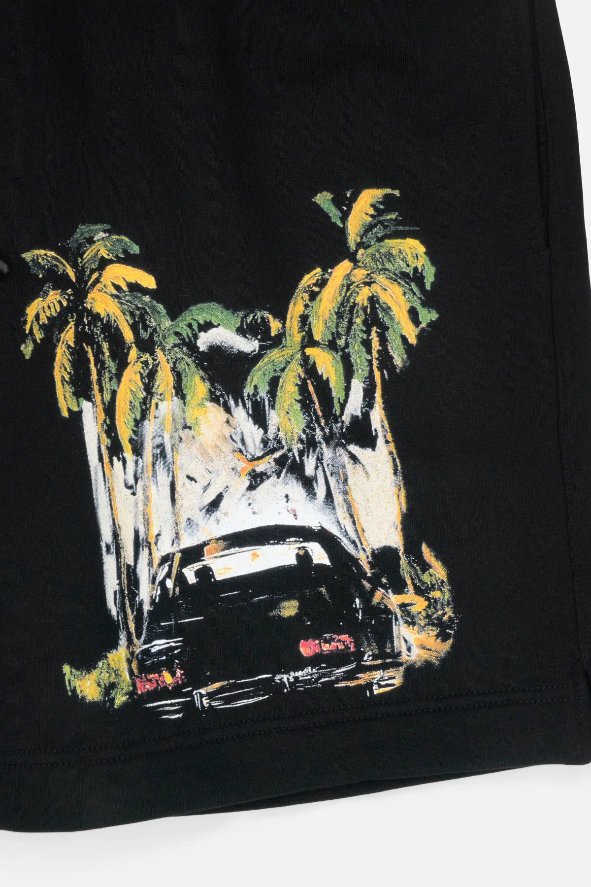 RTA Clyde Black Car Rebel Shorts - Men's Stylish & Comfortable Casual Shorts for Summer, Streetwear, and Outdoor Activities