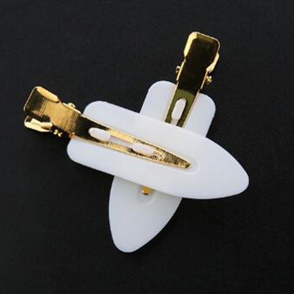 LOSA 4-Pack No Bend Hair Clips - Crease-Free Perming & Styling Clamps for Bangs & Hair Styling - Perfect for Salon, Home Use & DIY Hairstyles