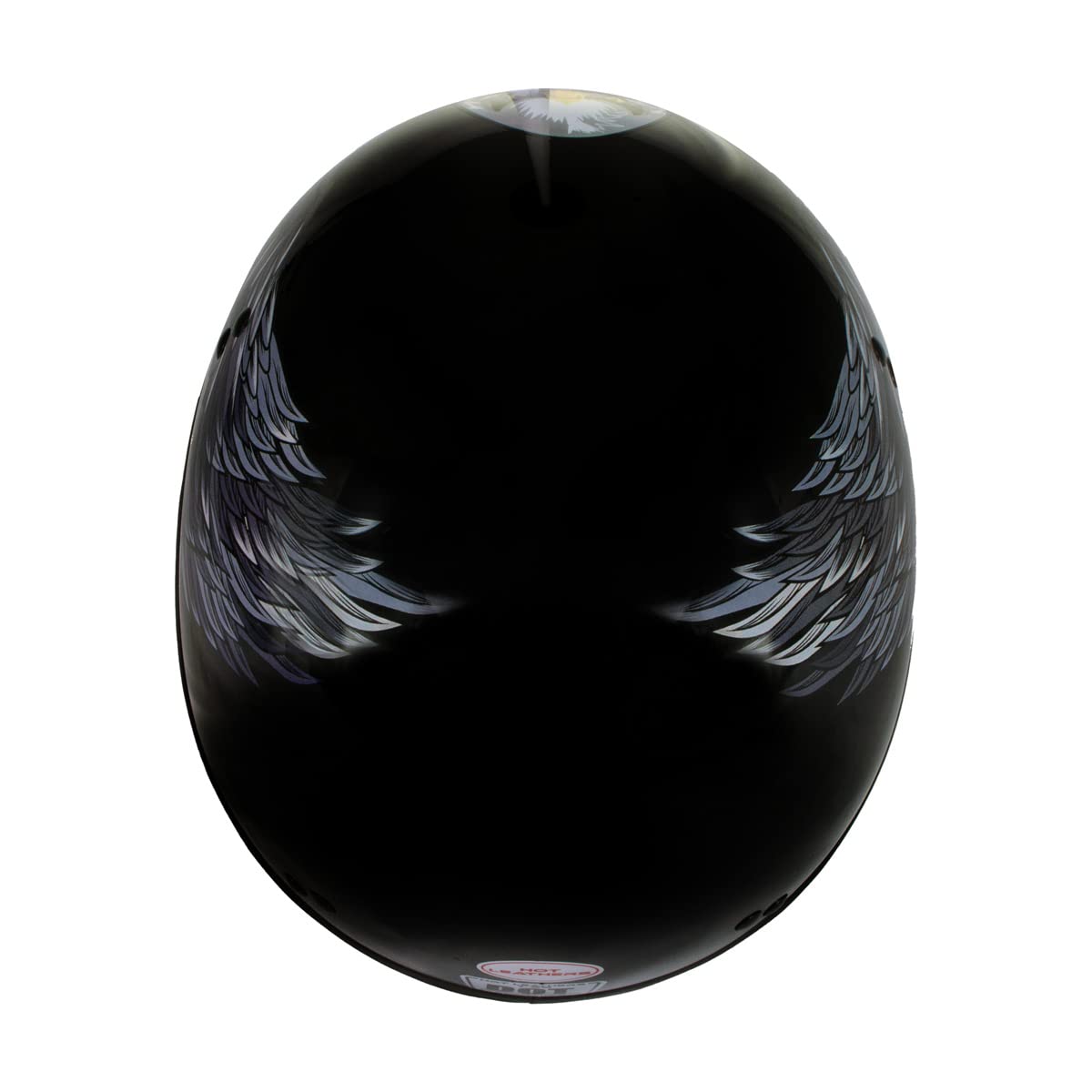 Hot Leathers HLT68 Eagle Black DOT Approved Motorcycle Half Helmet - Advanced Safety Skull Cap for Bikers (X-Large) | Perfect for Cruiser, Harley & Street Riding