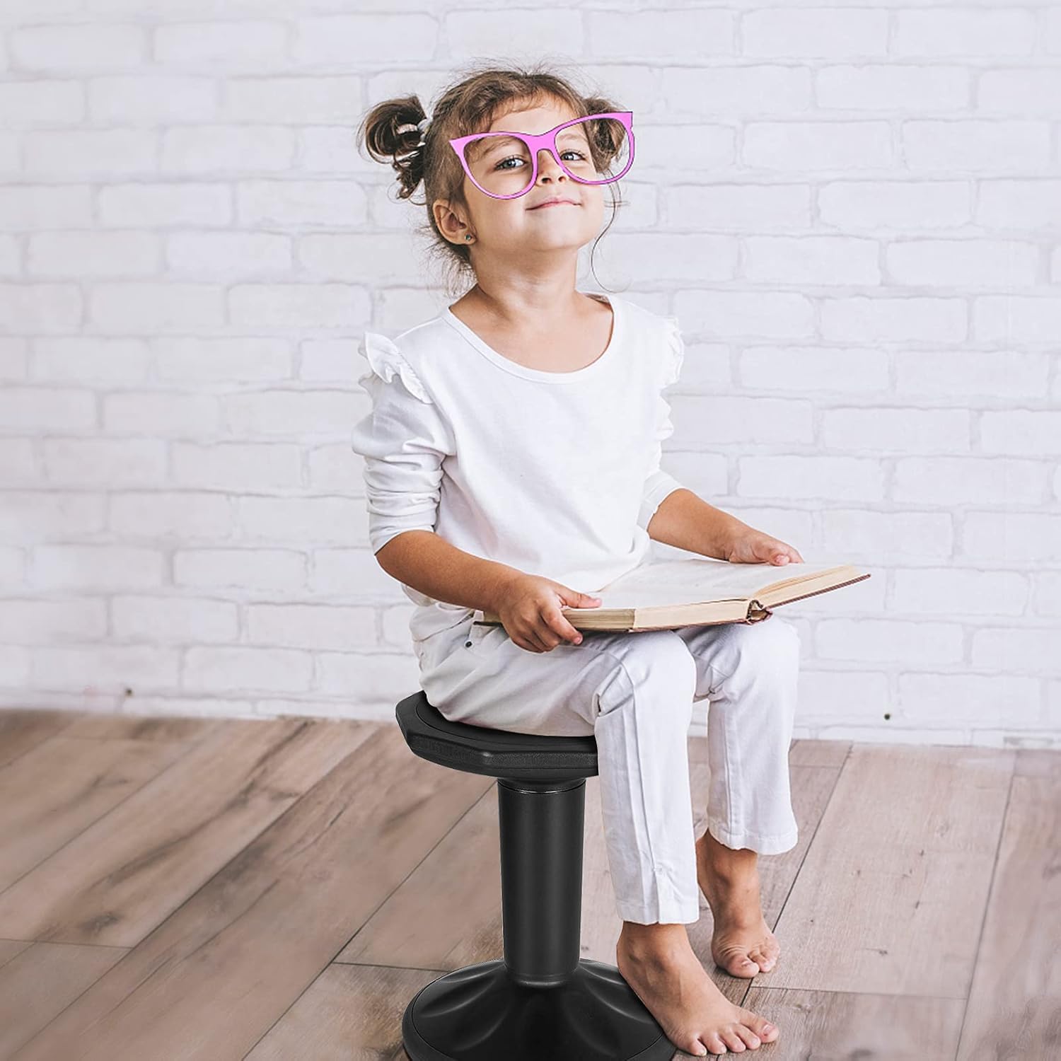 GLACER Adjustable Height Wobble Stool - 24