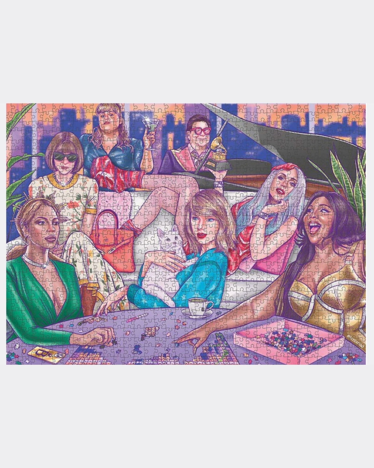 A Night In | 1000 Piece Jigsaw Puzzle for Adults - Challenging Art Puzzle for Family Game Night & Relaxation