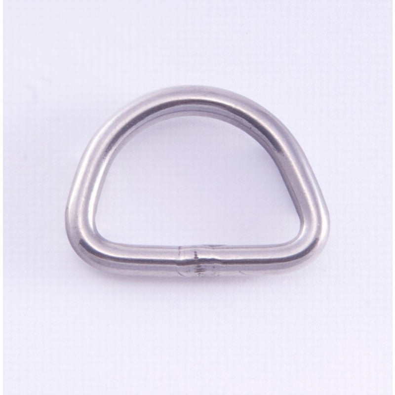 Stainless Steel D-Ring for Dog Collars & Leashes - Heavy Duty Bent D-Ring for Pet Accessories - Perfect for Training, Walking & Outdoor Adventures