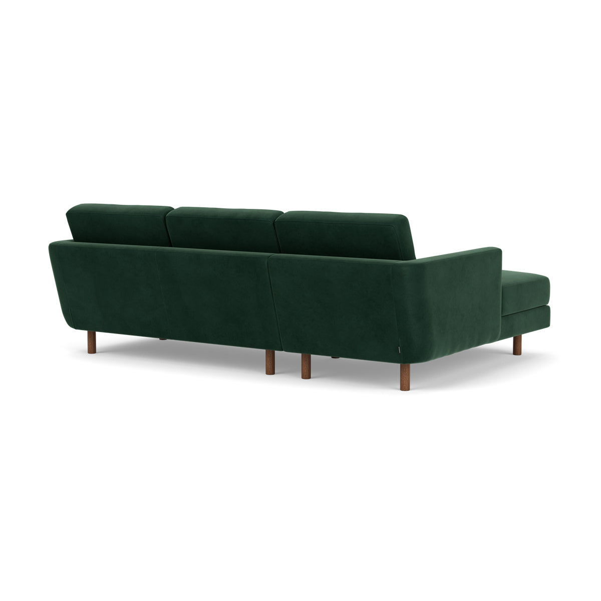 Luxury Conrad Velvet Left Chaise Sofa - Modern Sectional Couch for Living Room, Lounge & Home Theater | Soft Upholstered Furniture with Tufted Back & Sturdy Wooden Frame