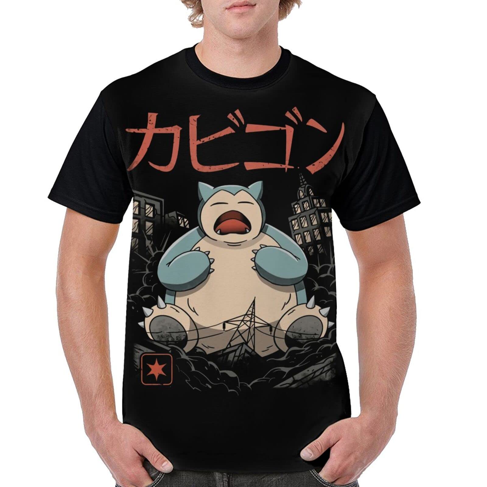 Anime Manga Graphic T-Shirt for Men - Cool Summer Short Sleeve Baseball Tee - Perfect for Cosplay, Conventions & Casual Wear