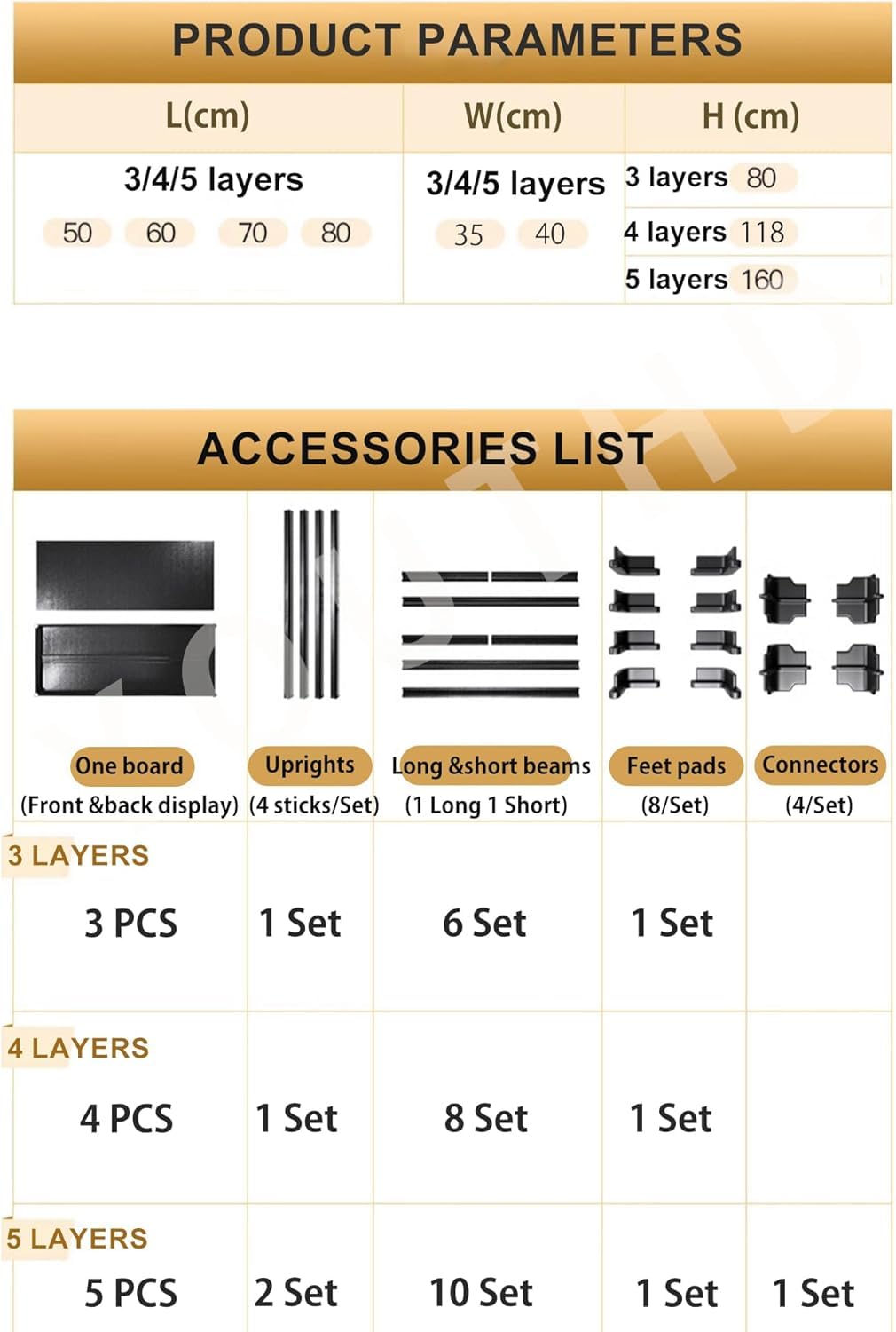 Heavy Duty 5-Tier Metal Storage Shelves - Adjustable Garage Shelving Units, Large Capacity Industrial Racks for Home, Warehouse & Workshop Organization | Durable Utility Shelves for Tools, Supplies & Equipment Storage