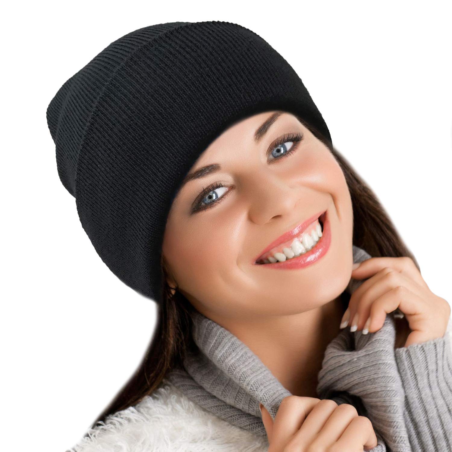 Premium Merino Wool Beanie Hat for Men & Women - Soft Winter Warm Knit Watch Cap for Outdoor Activities, Skiing, Hiking & Casual Wear