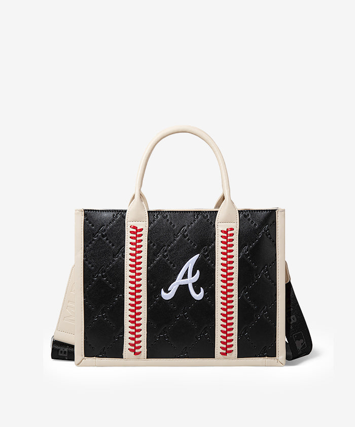 Official MLB Atlanta Braves Tote Bag - Durable Canvas Shoulder Bag for Baseball Fans - Perfect for Games, Beach, Shopping & Daily Use