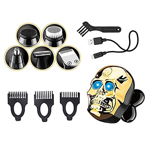 Professional 6-in-1 Electric Razor for Men - Rechargeable Wet/Dry Shaver with Beard Trimmer & Grooming Kit | Perfect for Travel, Home & Office Use