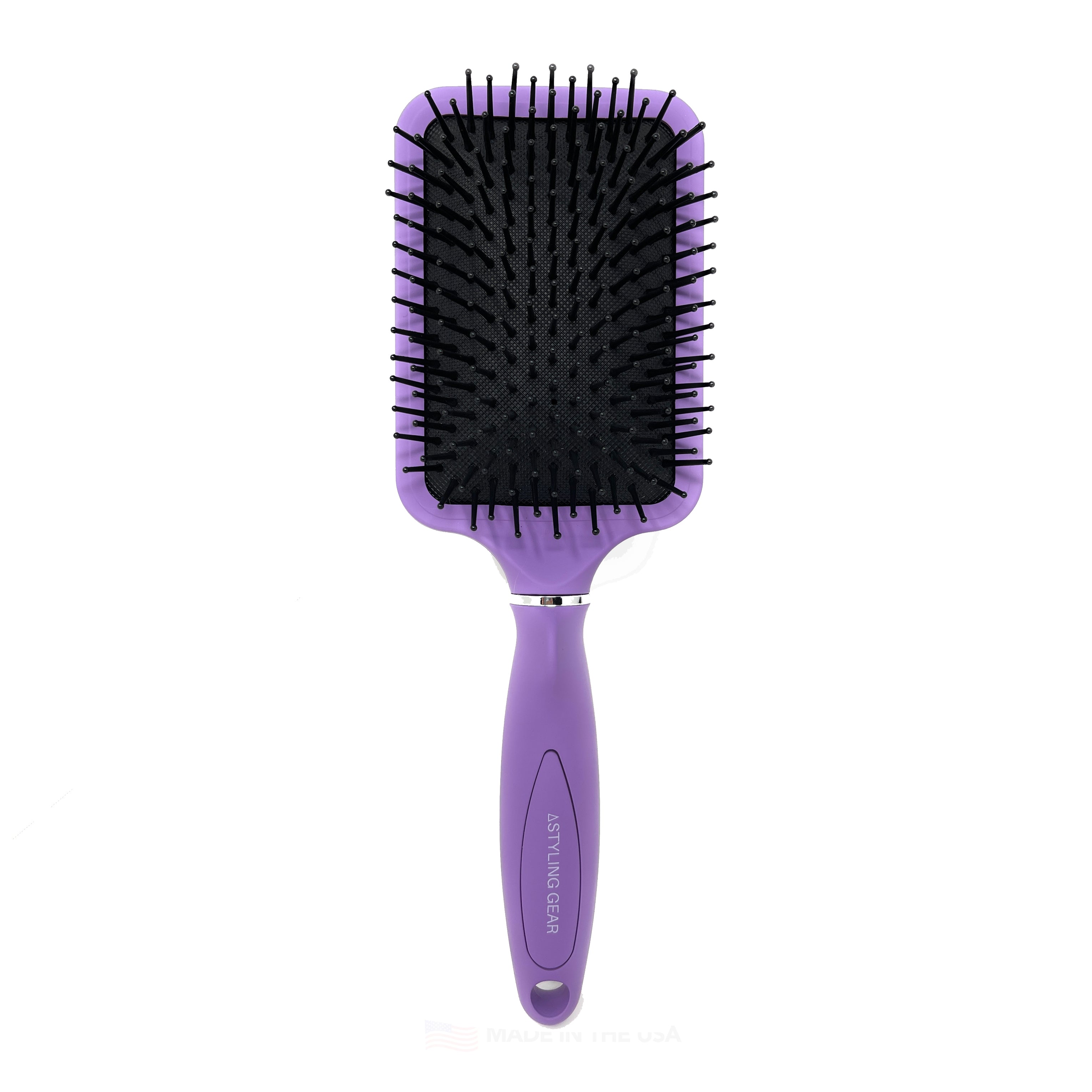 **Styling Gear 104 Hair Brush - Cushion Paddle Brush with 13 Rows for Thick Hair - Detangling & Smoothing Hairbrush for Women - Perfect for Daily Styling & Salon Use**