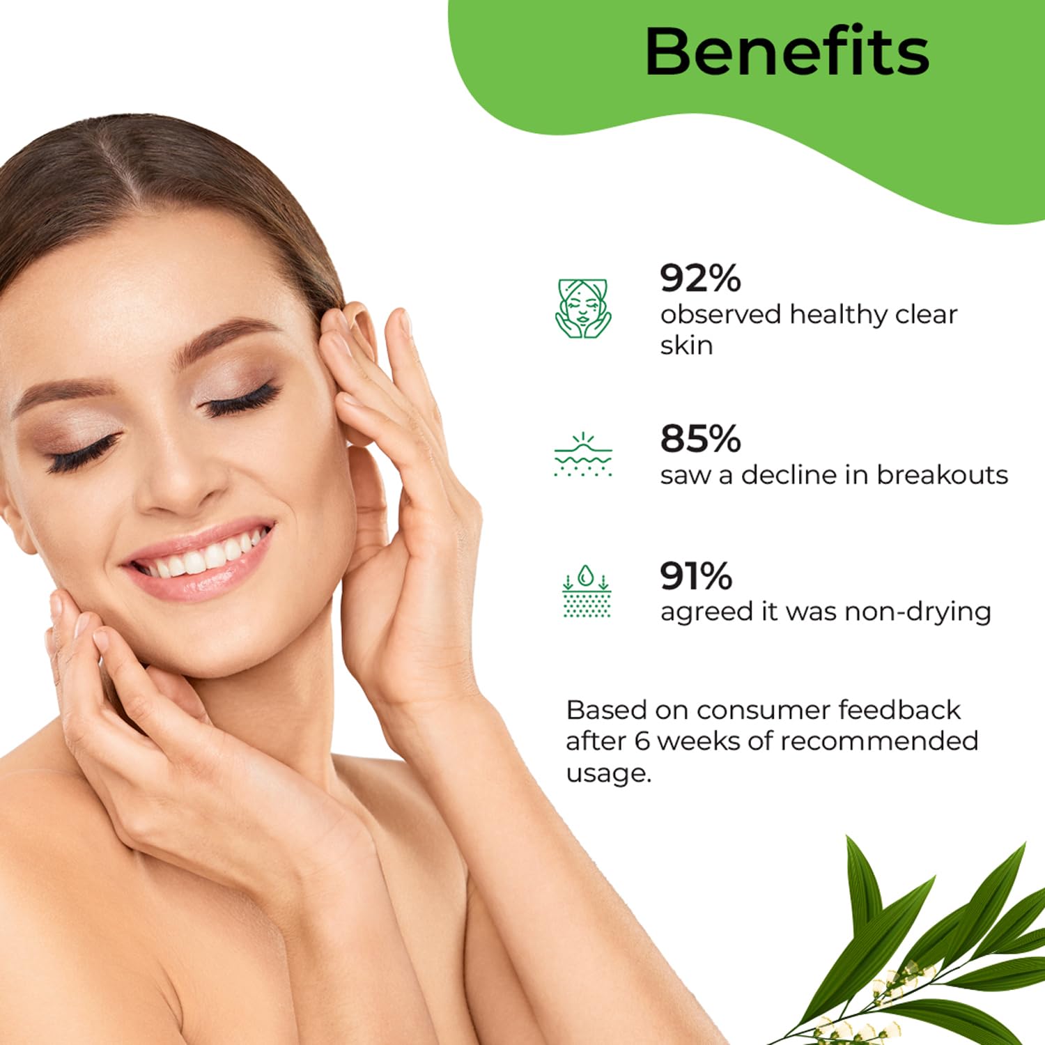 Pilgrim 1% Salicylic Acid Face Wash Gel 100ml - CICA & Tea Tree Oil Cleanser for Oily & Acne-Prone Skin | Non-Drying Formula for Men & Women | Perfect for Daily Skincare Routine & Acne Treatment