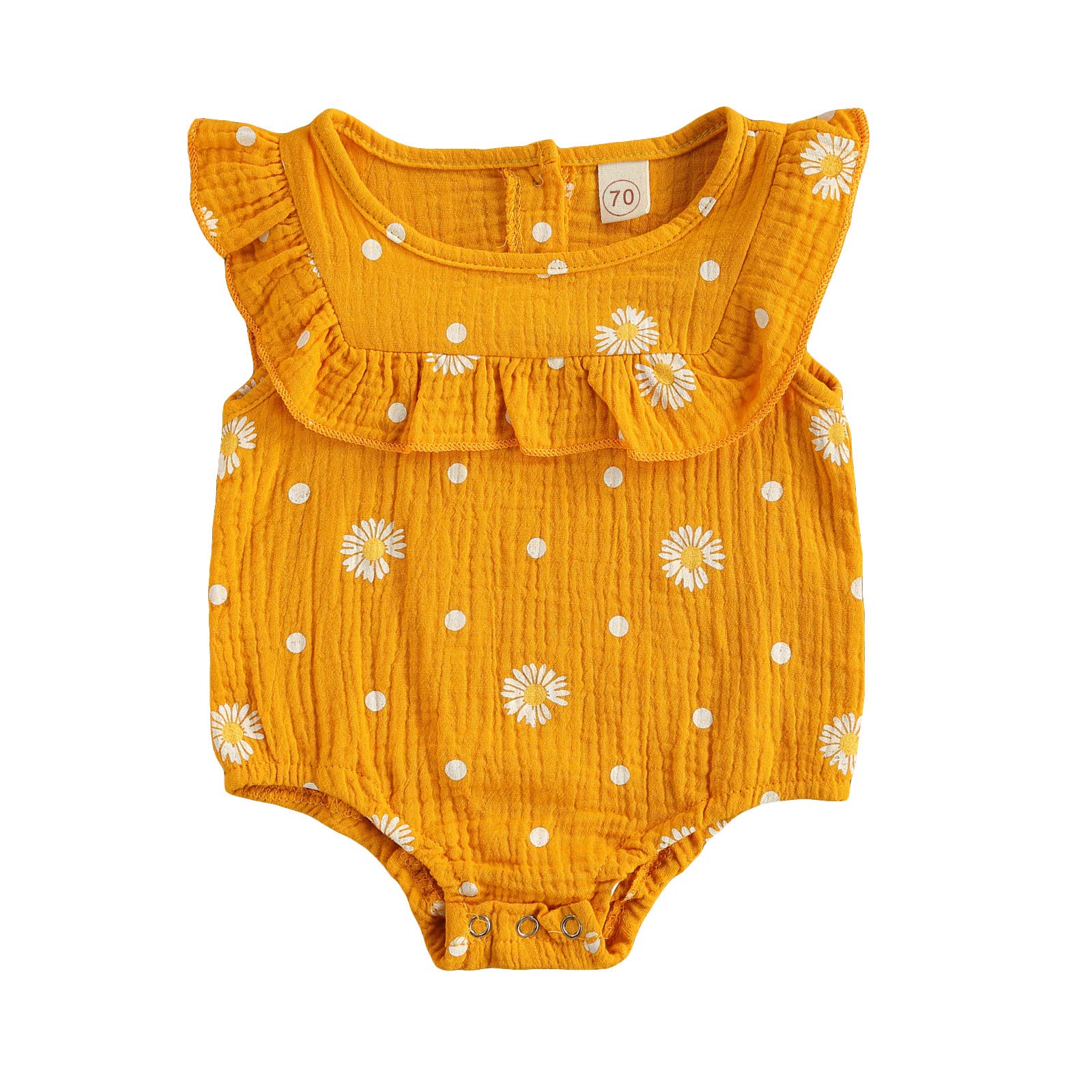 Adorable Newborn Baby Girl Summer Outfits - Cute Ruffle Cartoon Animal Cow Print Bodysuit Romper Sunsuit for 0-24 Months | Perfect for Playdates, Beach Trips & Photo Shoots