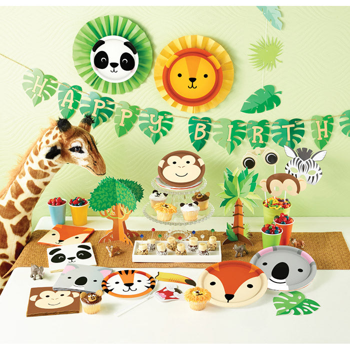 12-Piece Bulk Jungle Tree Centerpieces for Tropical Party Decorations, Baby Showers, and Themed Events - Perfect for Table Decor, Wedding Receptions, and Birthday Parties