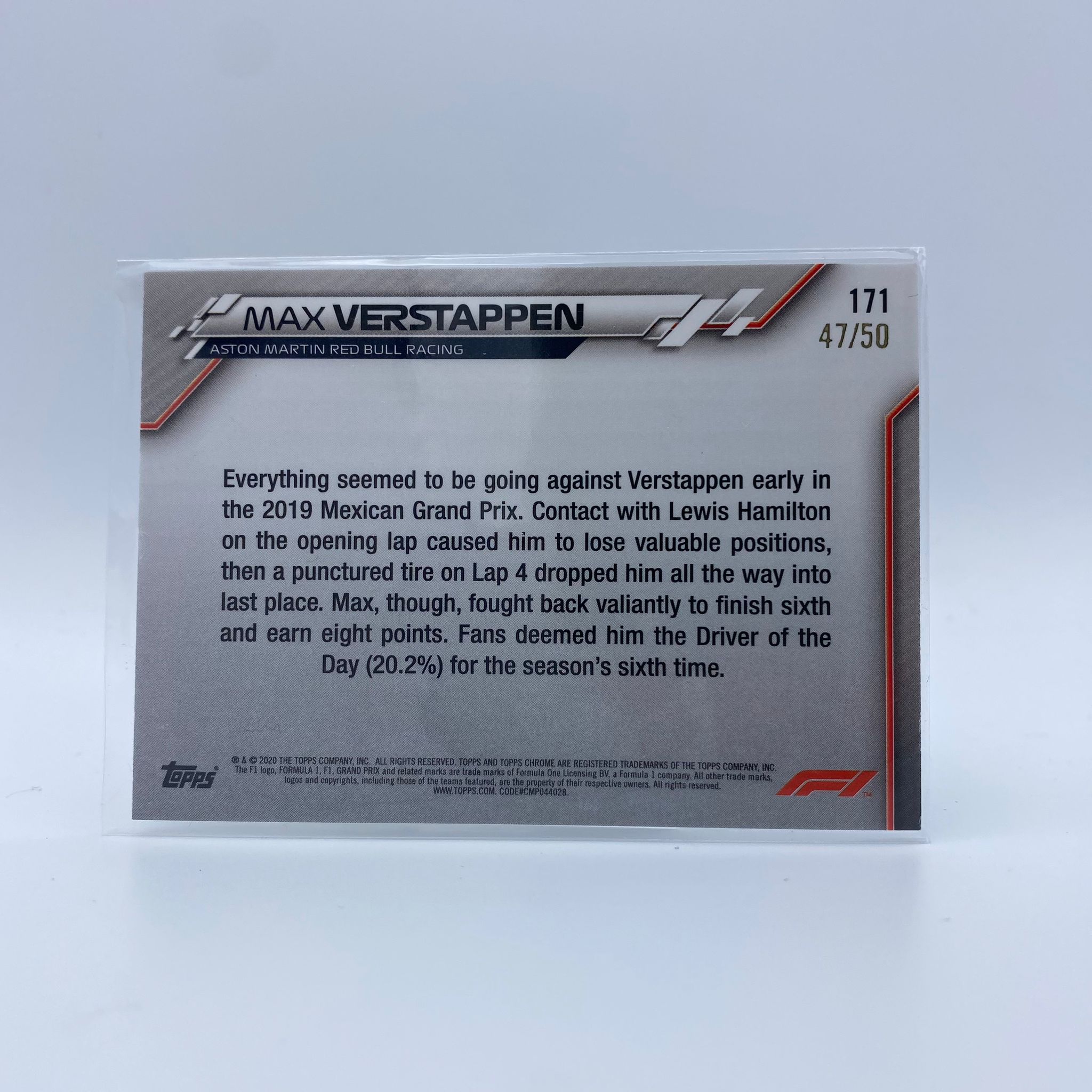 Max Verstappen Red Bull Racing Honda #171 1:50 Scale Diecast Model Car - Perfect for F1 Collectors, Display Cases, and Racing Enthusiasts