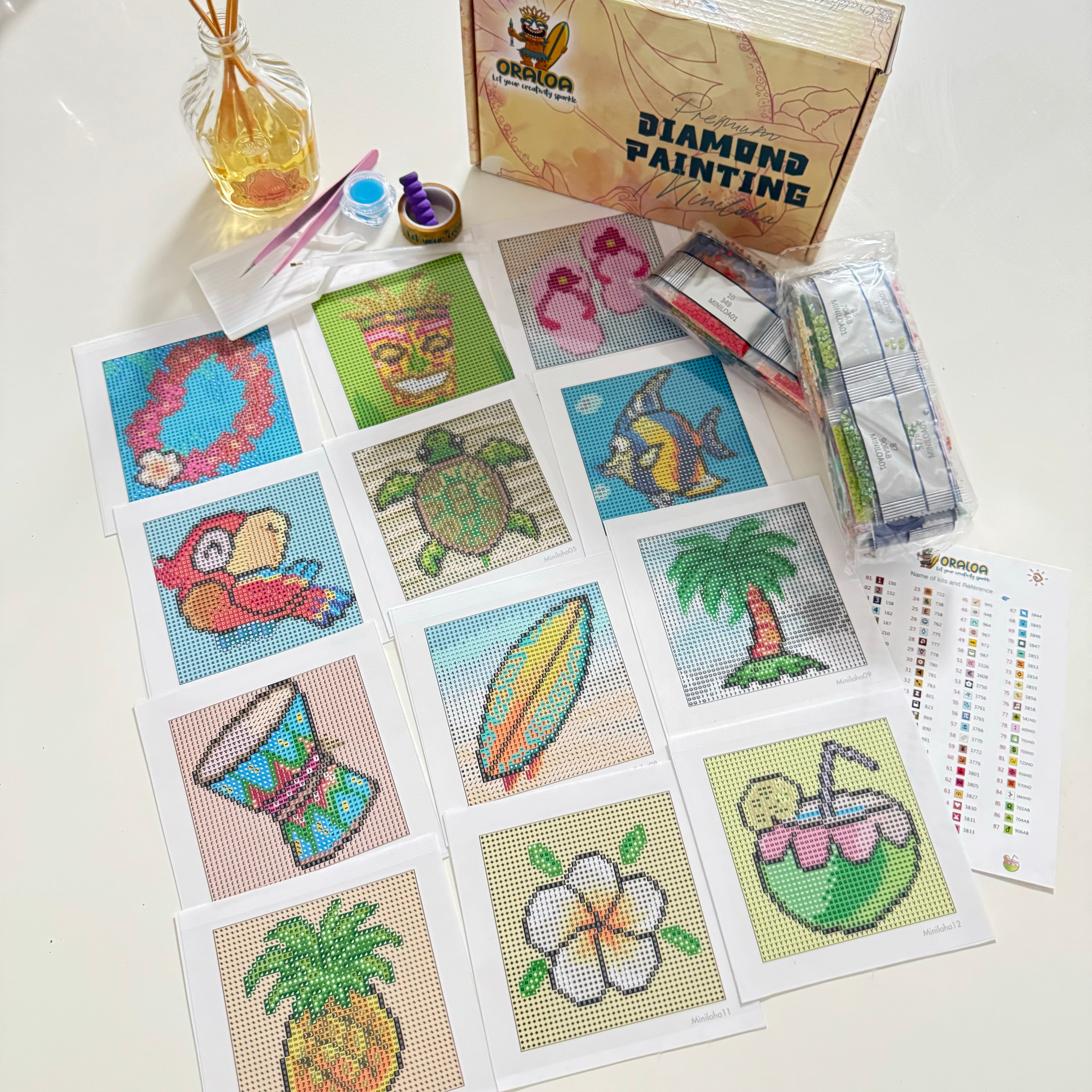 Kits Oraloa Miniloha Aloha Spirit Edition - Hawaiian Style Mini Oral Care Kit for Travel & Gifting | Perfect for Vacations, Parties & Souvenirs