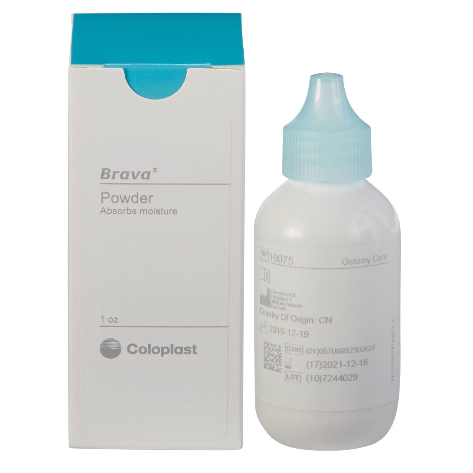 Coloplast Brava Ostomy Powder 1 oz (28g) - Skin Protection for Ostomy Care | Reduces Irritation & Leakage | Ideal for Post-Surgery, Travel & Daily Use
