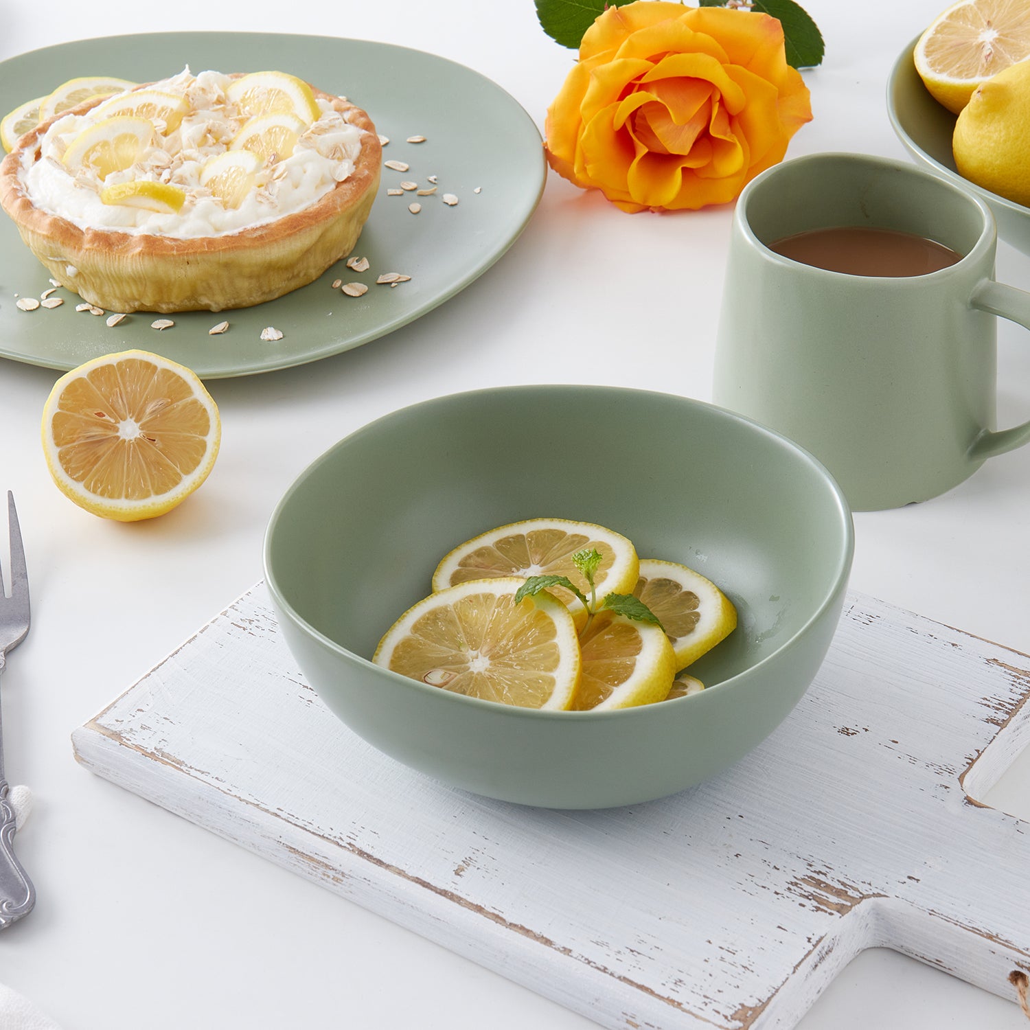 Delilah Porcelain Bowl Set - 6-Piece Dinnerware Set for Soup, Salad & Dessert | Elegant & Durable for Everyday Use & Entertaining