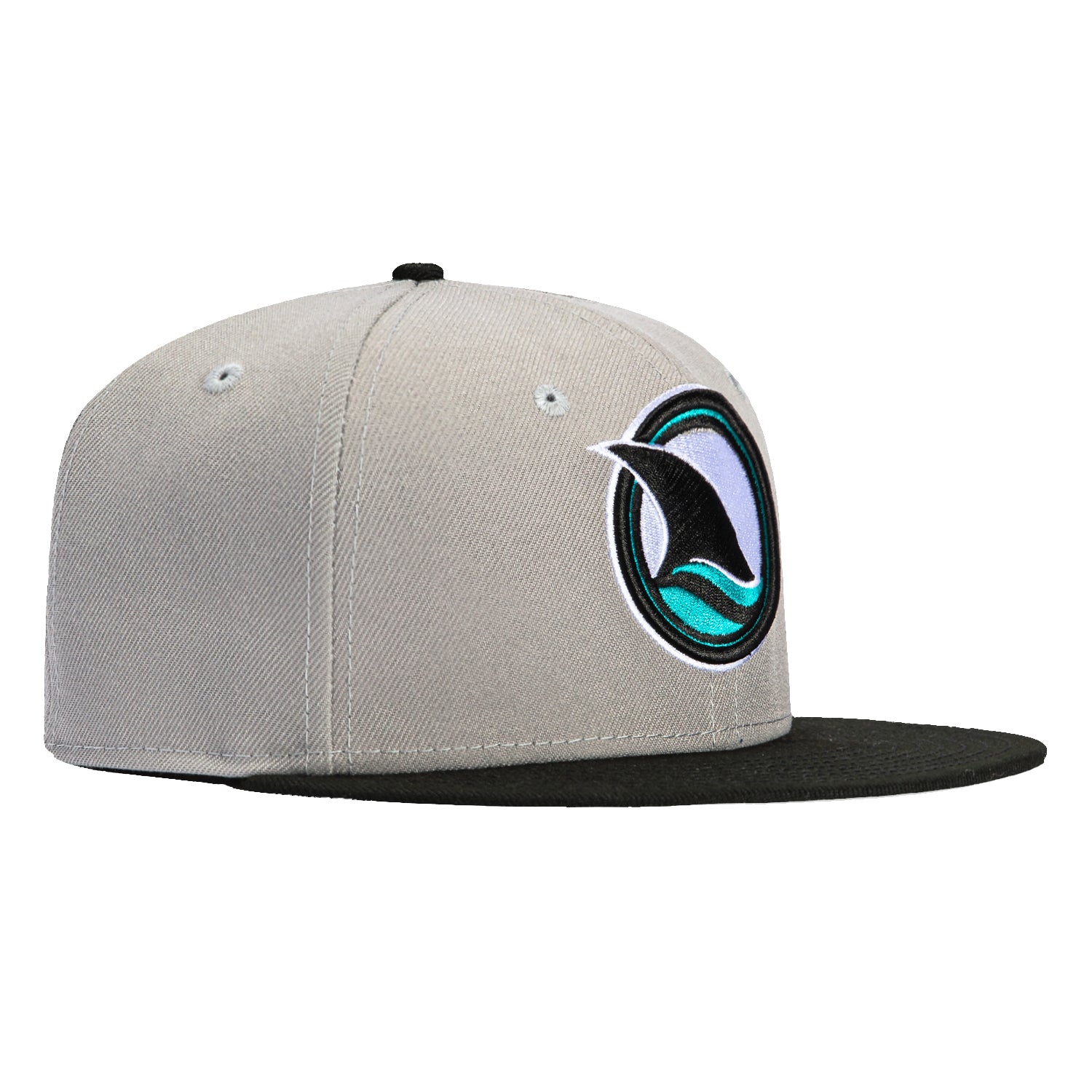 New Era 59Fifty San Jose Sharks Alternate Snapback Hat - Grey & Black NHL Hockey Cap for Men & Women - Perfect for Games, Fan Gear & Streetwear Fashion