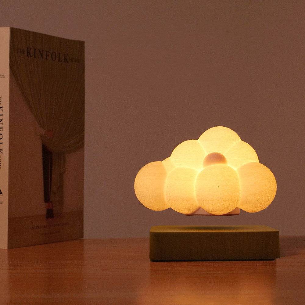 Floating Cloud Lamp - Aesthetic LED Night Light for Bedroom, Nursery & Home Decor - Kawaii Levitating Mood Lighting for Relaxation & Sleep