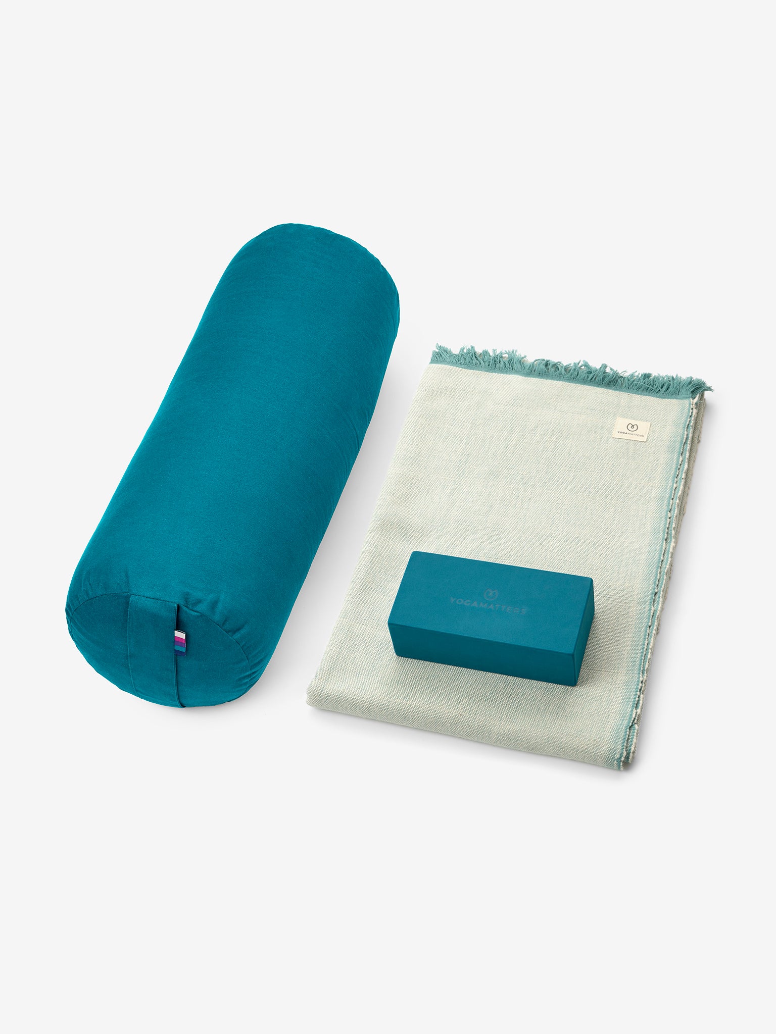 Yogamattters Restorative Yoga Kit - Premium Yoga Mat, Bolster & Blocks Set for Deep Relaxation & Stress Relief | Perfect for Home, Studio & Meditation Practice