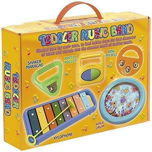 HOHNER INC. Toddler Music Band Set of 3 - Kids Musical Instruments for Early Learning & Playtime Fun - Perfect for Preschool, Daycare & Home Use