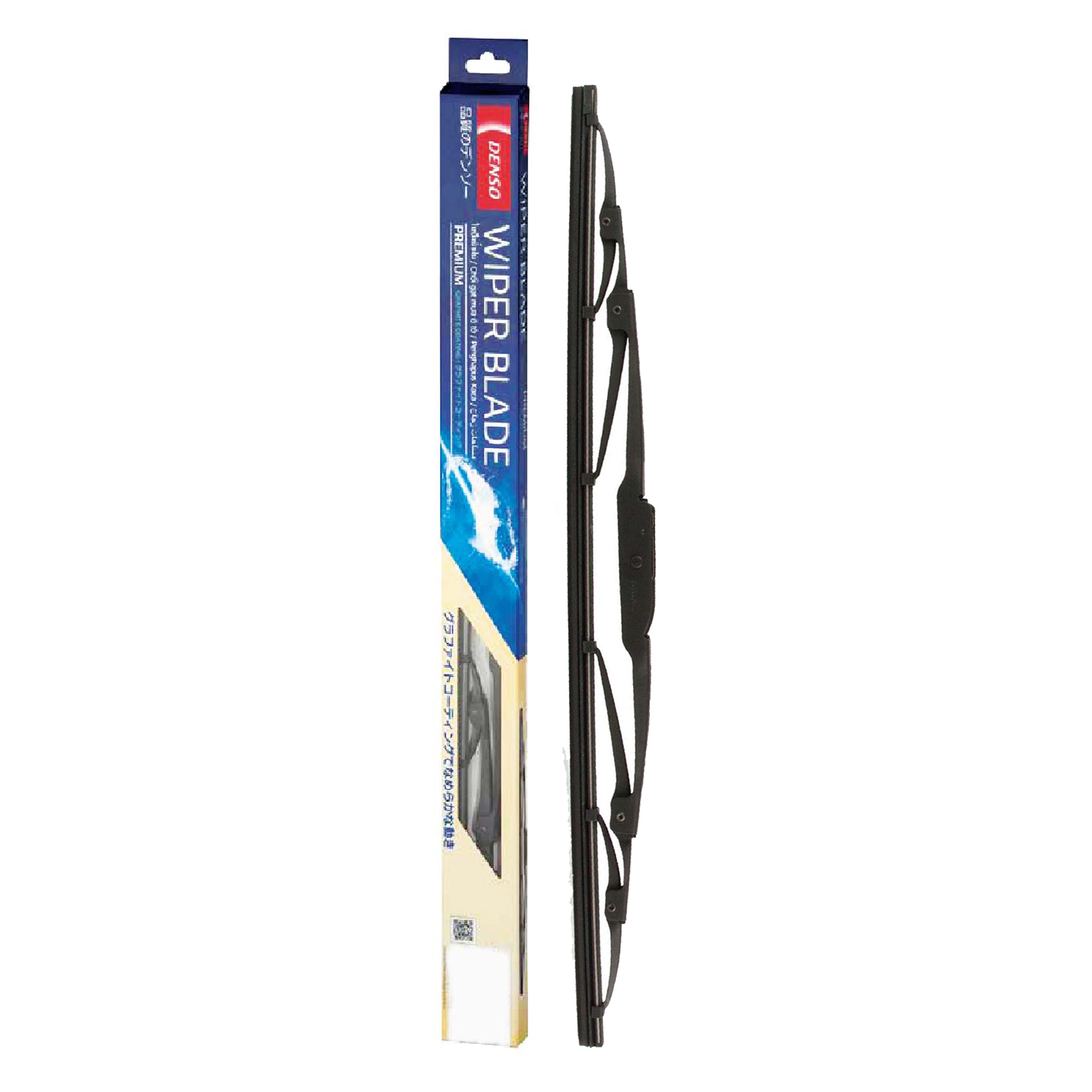 Denso Conventional Wiper Blades with Premium Graphite Coating - 14 Inch Replacement Windshield Wipers for All-Season Use - Perfect for Rain, Snow and Dust Protection on Cars, Trucks and SUVs