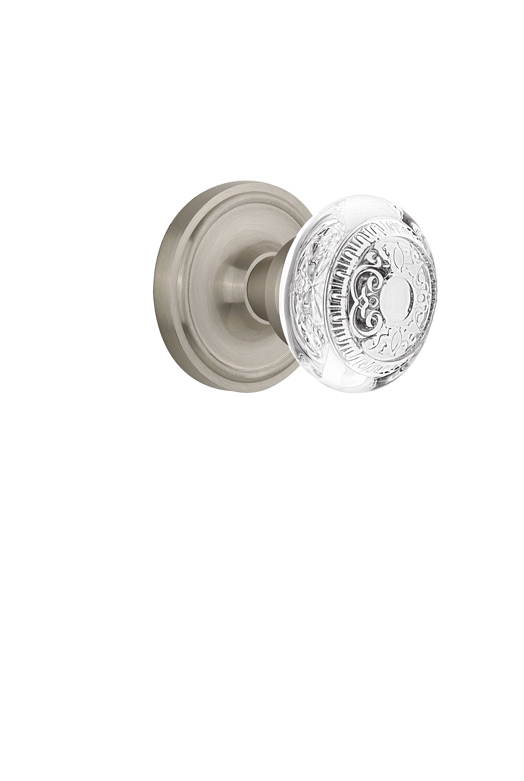 Nostalgic Warehouse 751630 Classic Crystal Egg & Dart Cabinet Knob - 2.25