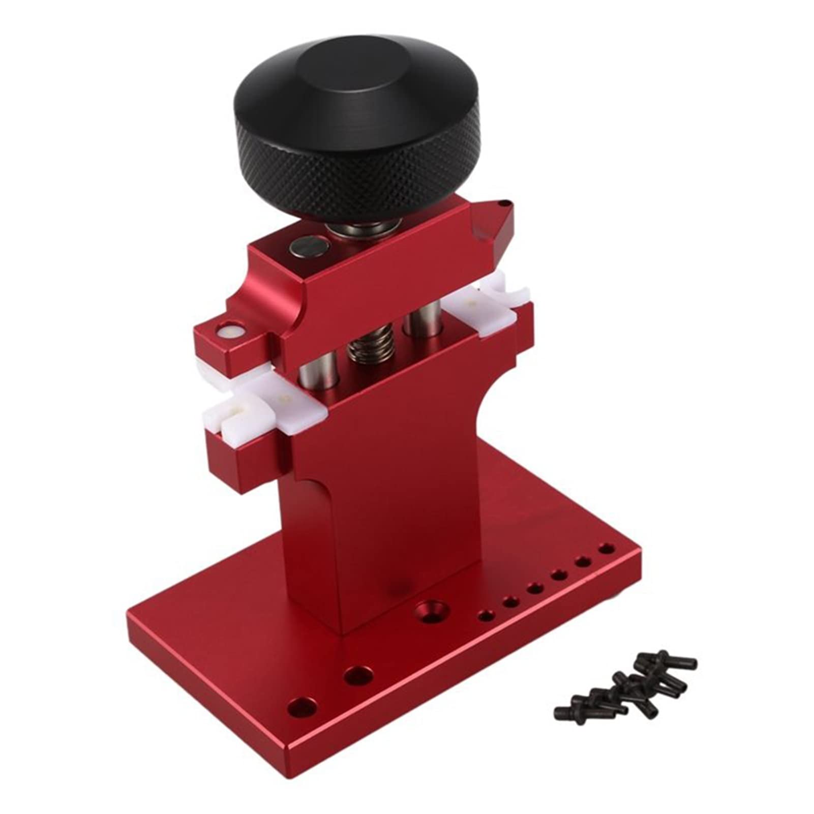 PAMDO Professional Watch Repair Tool Kit - Watch Band Link Remover, Button & Friction Tube Installation Tool for Watchmakers (Red) - Perfect for Watch Repair, Maintenance & DIY Jewelry Adjustments at Home