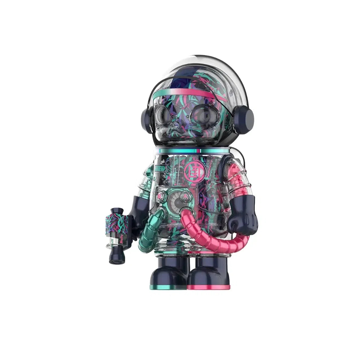 Pop Mart x CLOT Mega Space Molly Magenta Alinegra 400% Collectible Vinyl Figure - Limited Edition Art Toy for Display & Decoration | Perfect for Home, Office & Gifts
