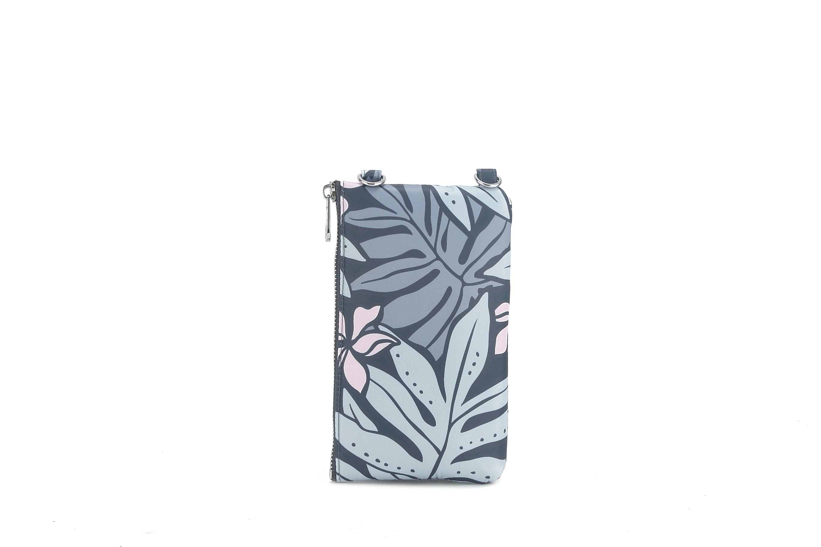 Anna Ke'olu Laua'e Grey Crossbody Phone Wallet - Stylish & Secure RFID Blocking Purse for Women - Perfect for Travel, Shopping & Everyday Use