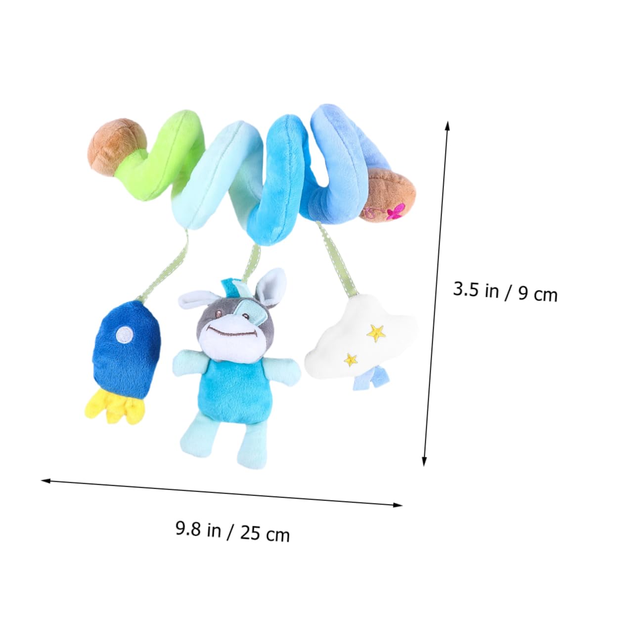 Parliky 1pc Baby Car Seat Toy with Ringing Bell & Glow Light - Fun & Interactive Infant Toy for Boys & Girls - Perfect for Road Trips & Long Car Rides
