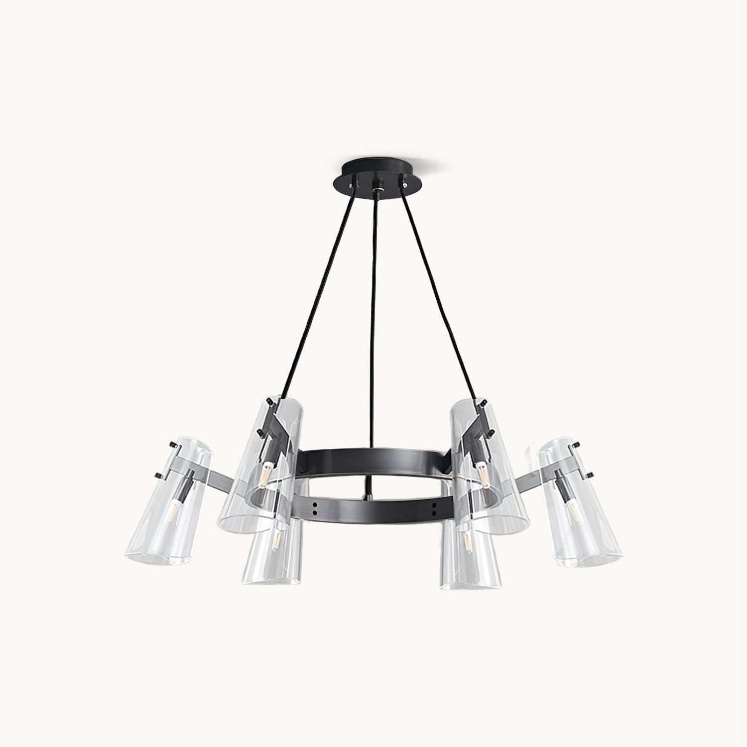 Valette Crystal Chandelier - Elegant Modern Ceiling Light Fixture for Dining Room, Living Room & Bedroom | Dimmable LED Lighting for Home Decor & Wedding Events