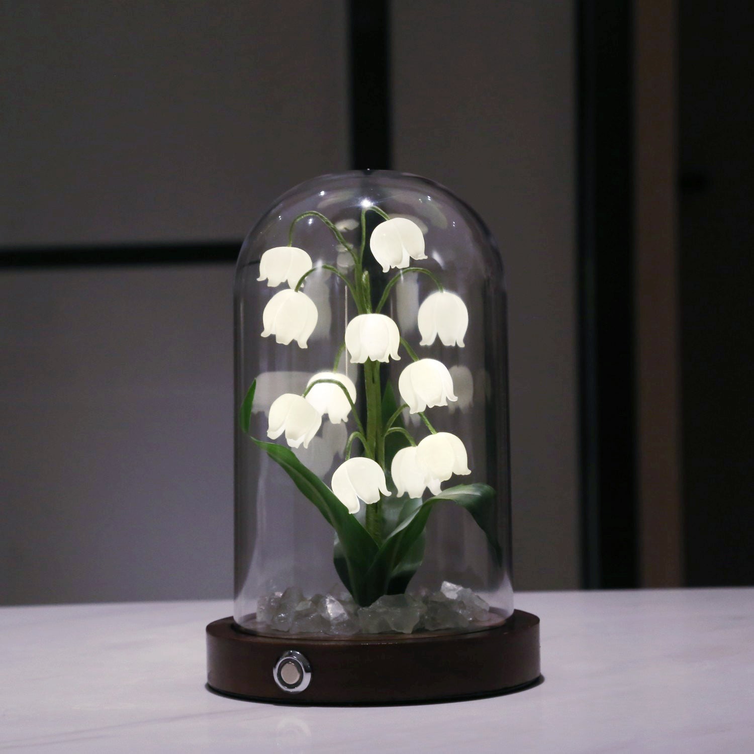 Bell Orchid Warm Night Light - Soft Glow LED Bedside Lamp for Nursery, Kids Room, and Relaxation | Perfect for Nighttime Feeding, Reading & Creating a Cozy Atmosphere