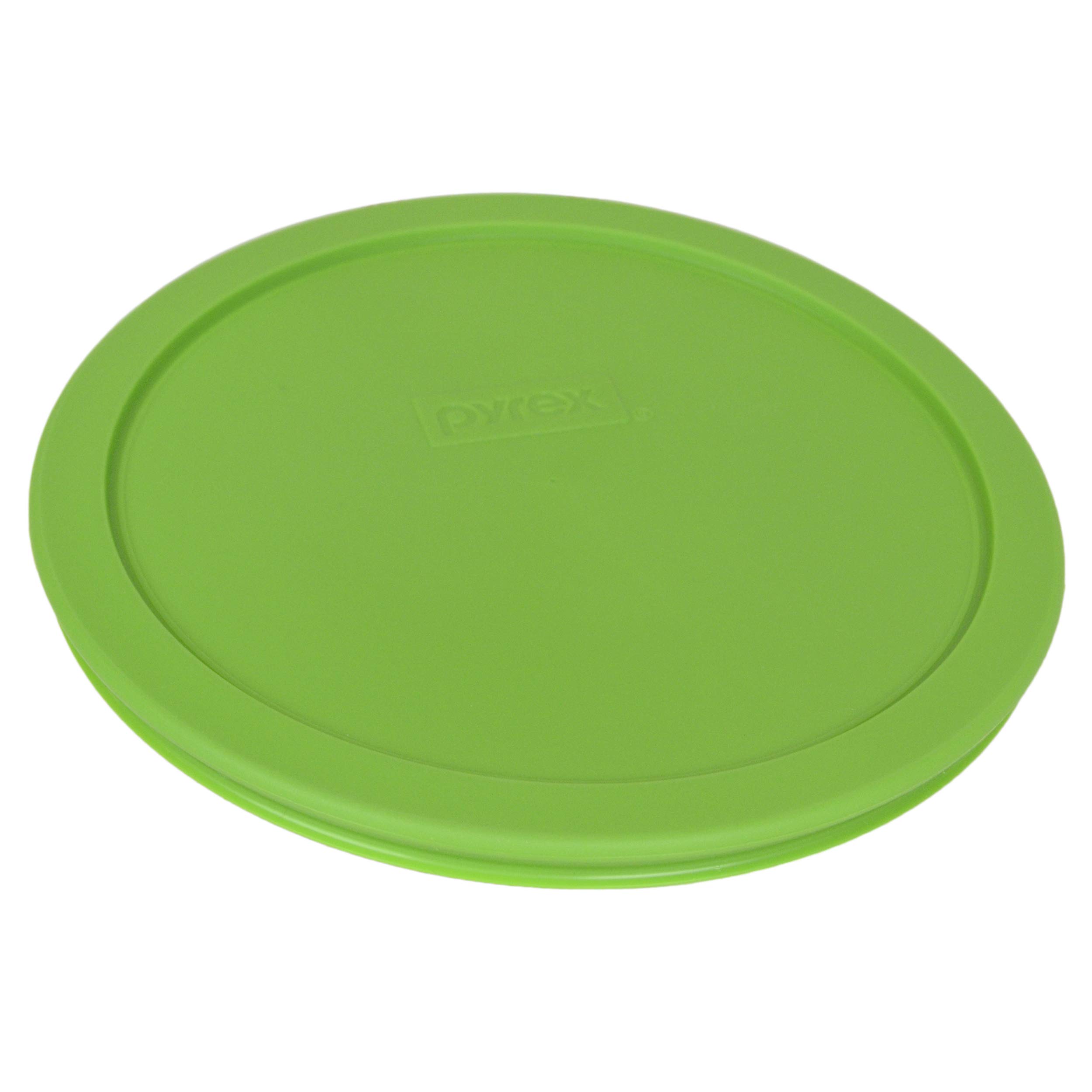 Pyrex 9-Piece Round Plastic Food Storage Replacement Lids Set - (3) 7200-PC, (3) 7201-PC & (3) 7402-PC - Lawn Green - Made in USA - Perfect for Meal Prep, Leftovers & Pantry Organization