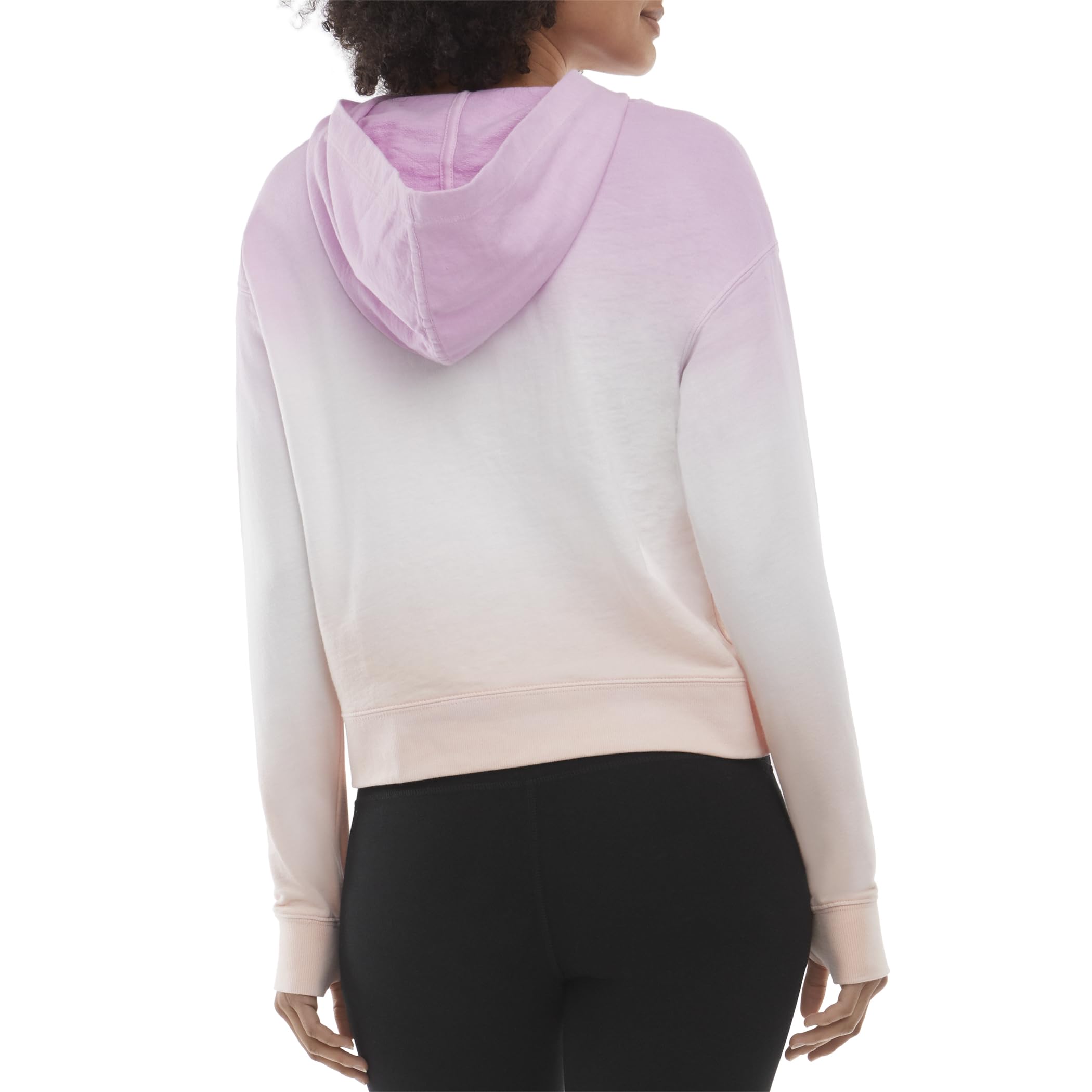 Danskin Women's Ombre Pullover Sweatshirt Hoodie - Soft Fleece Lounge Hoodie for Yoga, Running & Casual Wear