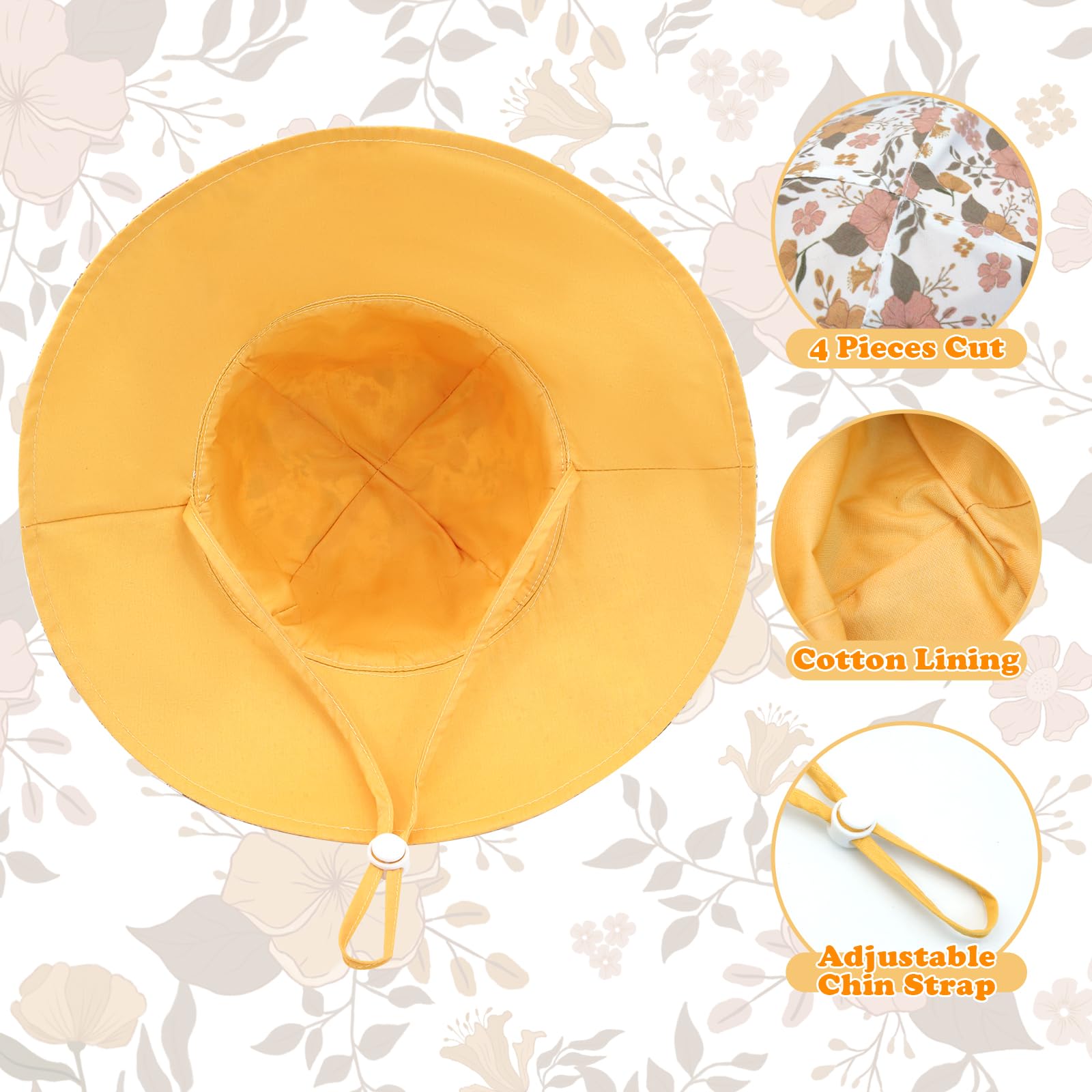 Adorable Baby Girl Sun Hat with Bow - UPF 50+ UV Protection Summer Bucket Hat for Toddlers & Kids - Perfect for Beach, Pool, and Outdoor Play