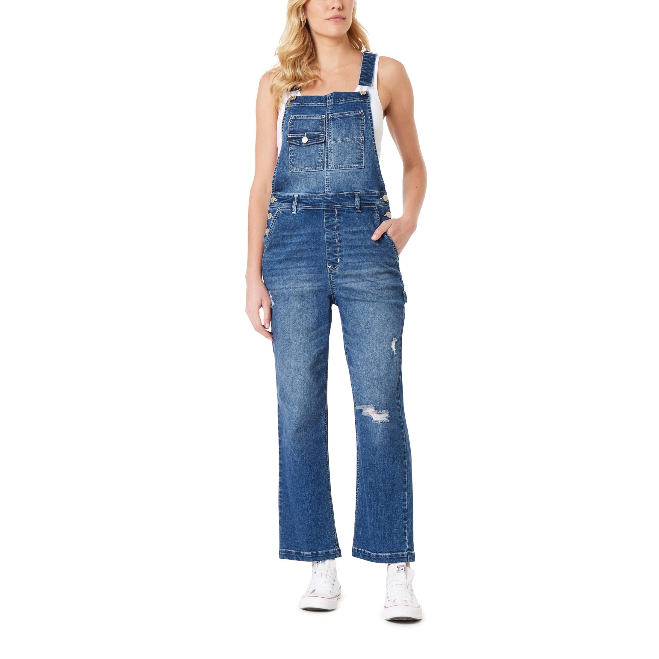 Women's Overalls for Juniors - Denim Overalls for Women & Plus Size - Casual & Comfortable Overalls for Everyday Wear, Work, and Outdoor Activities