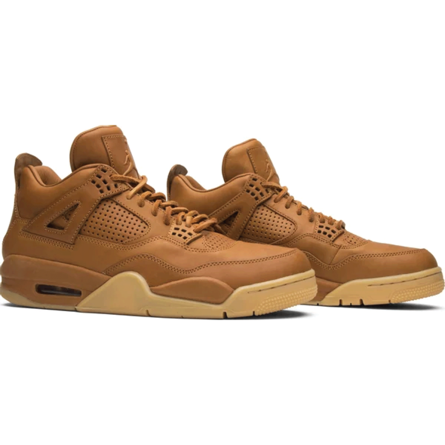 Air Jordan 4 Retro Premium 'Wheat' Men's Basketball Shoes - Stylish Sneakers for Casual Wear & Street Fashion