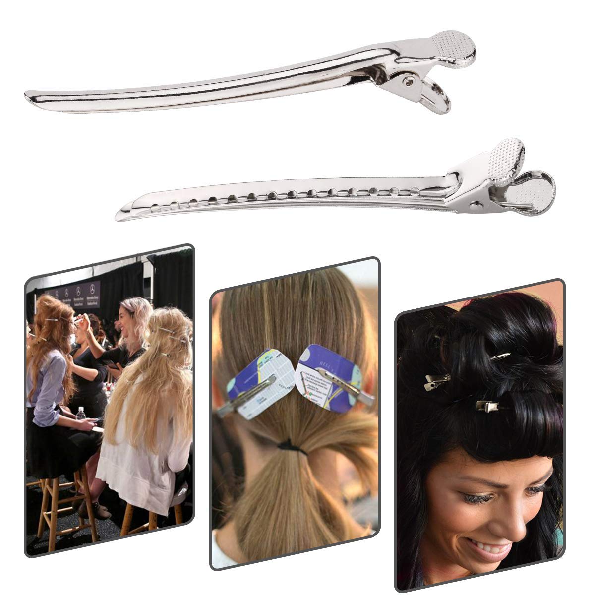 Kira Professional Quality Hair Clips - 12 Pack Stainless Steel Hair Accessories for Women & Girls | Perfect for School, Work, Parties & Everyday Styling