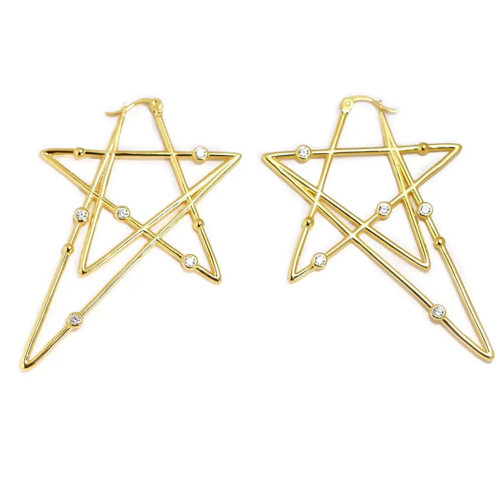 Sabrina Hoop Earrings for Women - 14K Gold Plated Sterling Silver Huggie Hoops - Perfect for Everyday Wear, Parties & Gifts