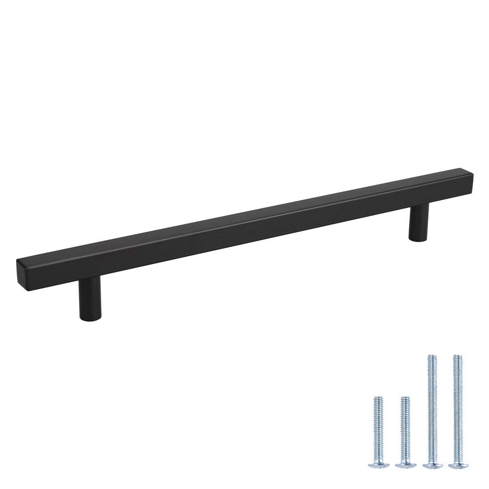 Modern Black Cabinet Handles 15 Pack - Kitchen, Dresser & Bathroom Hardware
